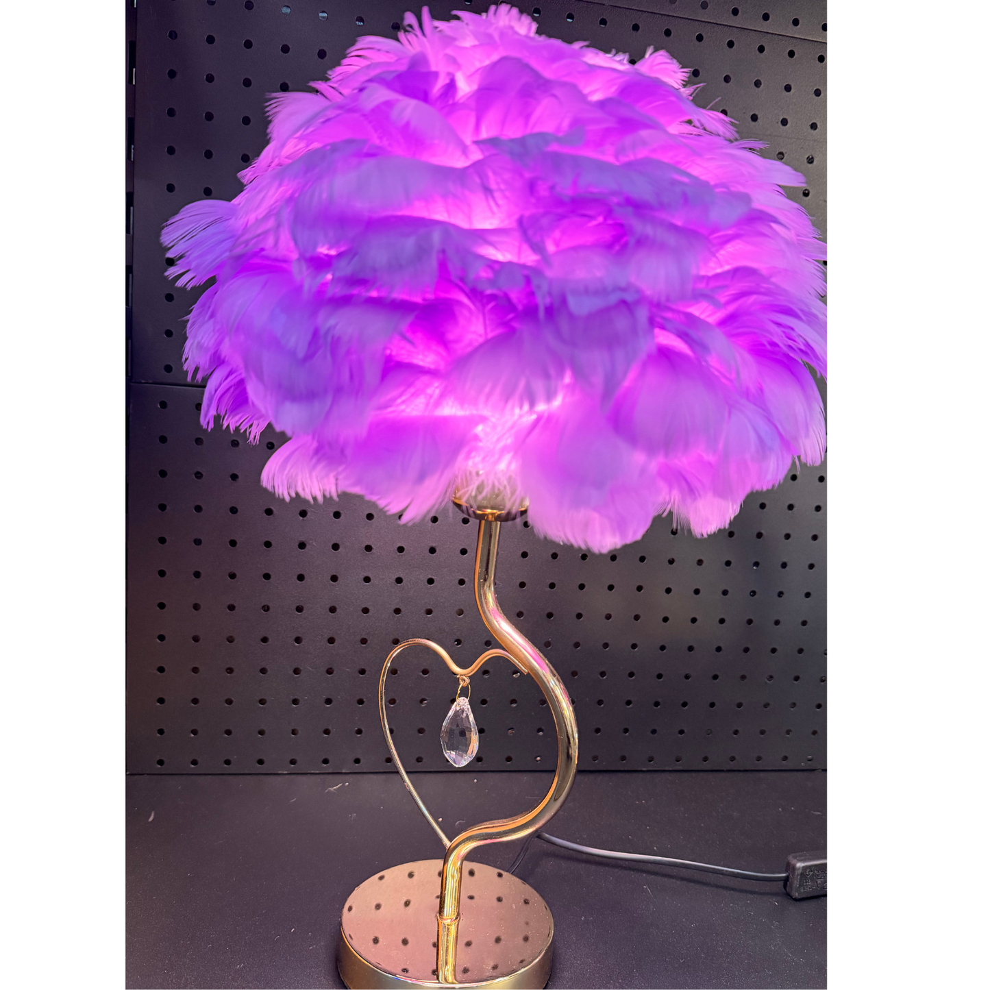 Feather Charm Heart Lamp