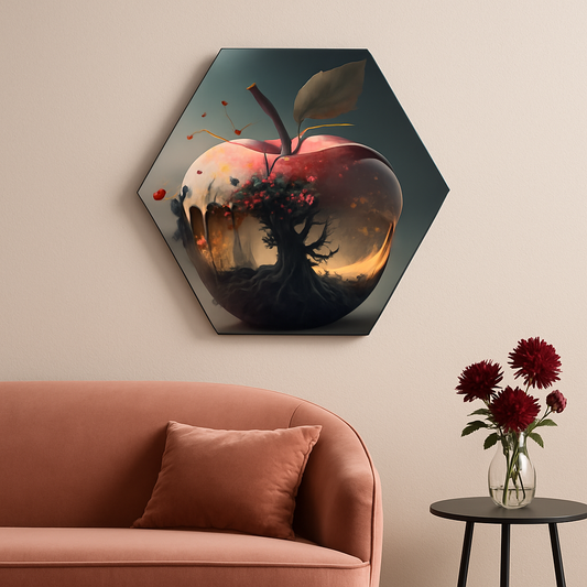 Forbidden Forest Apple - Hexagon Wall Art (40x45 cm)