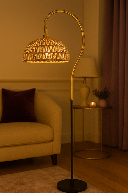 Woven Glow Floor Lamp