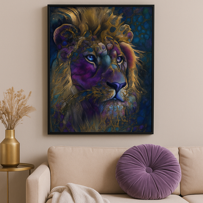 Majestic Royal Lion Wall Art – 60x80cm
