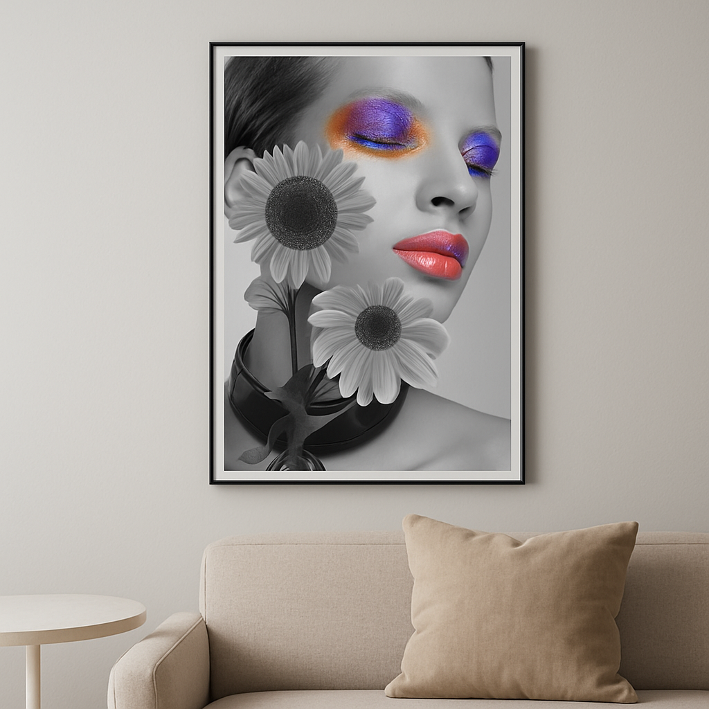 Bold Beauty in Bloom Wall Art-  60x90cm