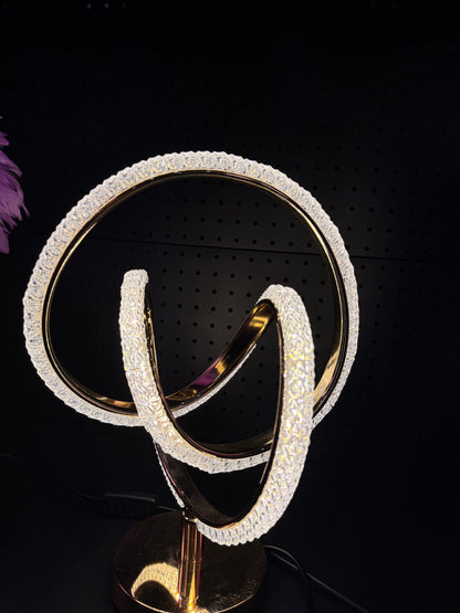Golden Crystal Twist Lamp- 3 light modes