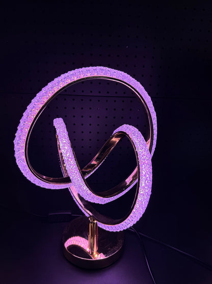 Golden Crystal Twist Lamp- 3 light modes