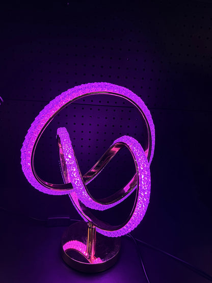 Golden Crystal Twist Lamp- 3 light modes