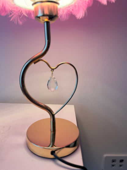 Feather Charm Heart Lamp
