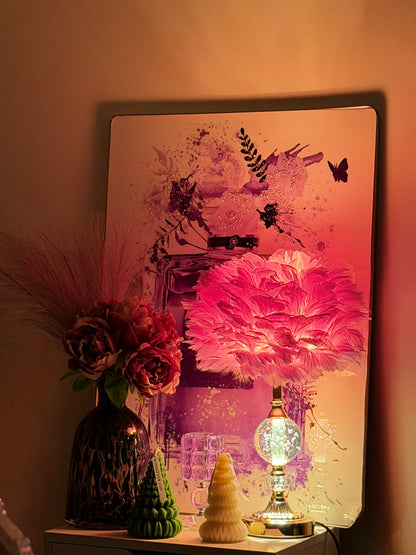 Golden Glow Crystal Ball Lamp