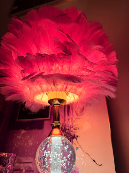 Golden Glow Crystal Ball Lamp