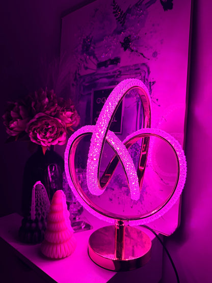 Golden Crystal Twist Lamp- 3 light modes