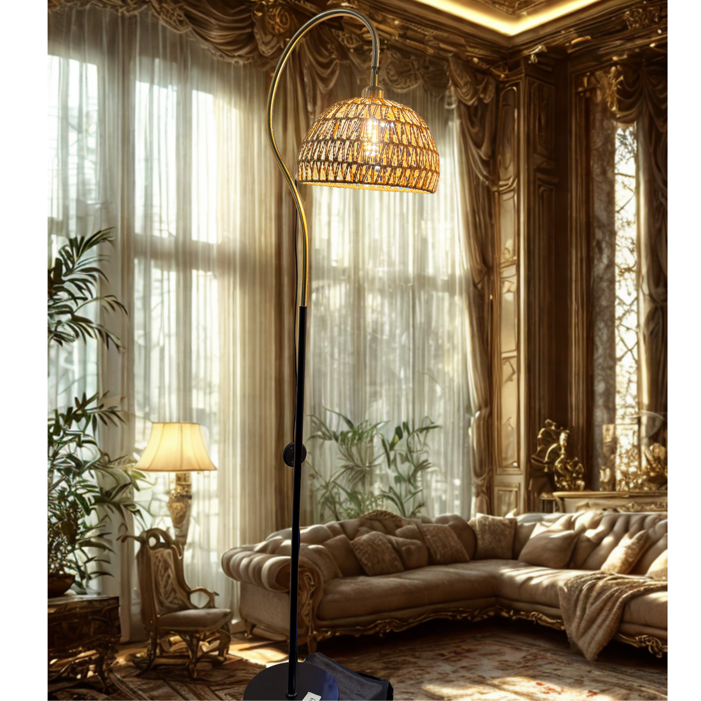 Woven Glow Floor Lamp